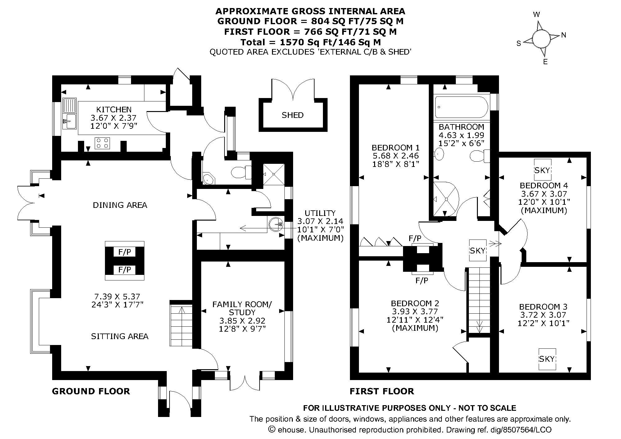 Hollytree Cottage Floorplan
